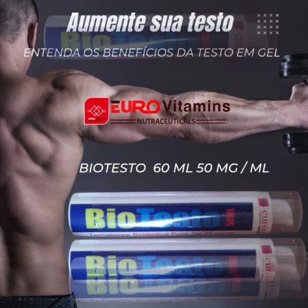 Testosterona em Gel 50mg Eurovitamins - Image 2